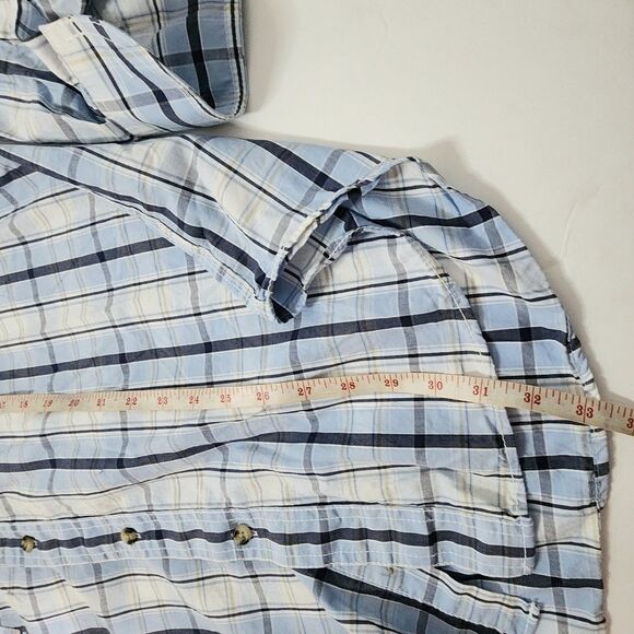Ruff Hewn new with tags plaid blue shirt button down men's size XL - Picture 10 of 10